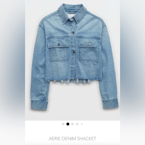 Aerie Denim Shacket - Picture 2 of 7